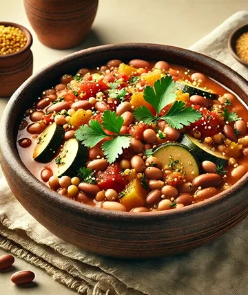 Aztec Bean Stew with Amaranth