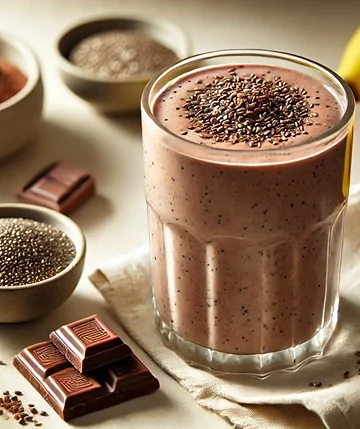 Chocolate and Chia Seed Smoothie