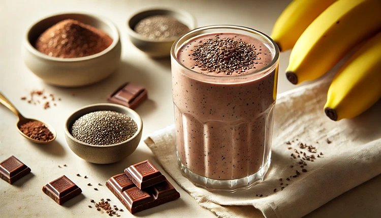 Chocolate and Chia Seed Smoothie