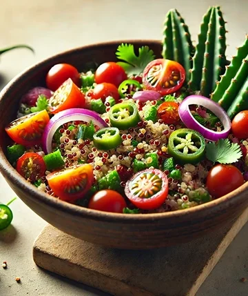 Quinoa and Nopal Salad