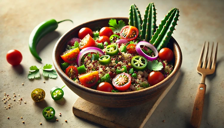 Quinoa and Nopal Salad