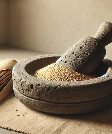 Stone Grinding in Aztec Cooking