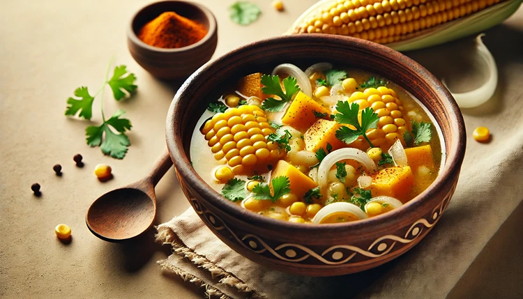 Traditional Aztec Corn Soup